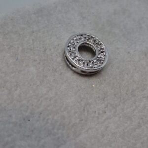 Colgante circular diamantes